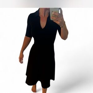 Elie Tahari Black polo dress